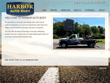 Tablet Screenshot of harborautobody.com